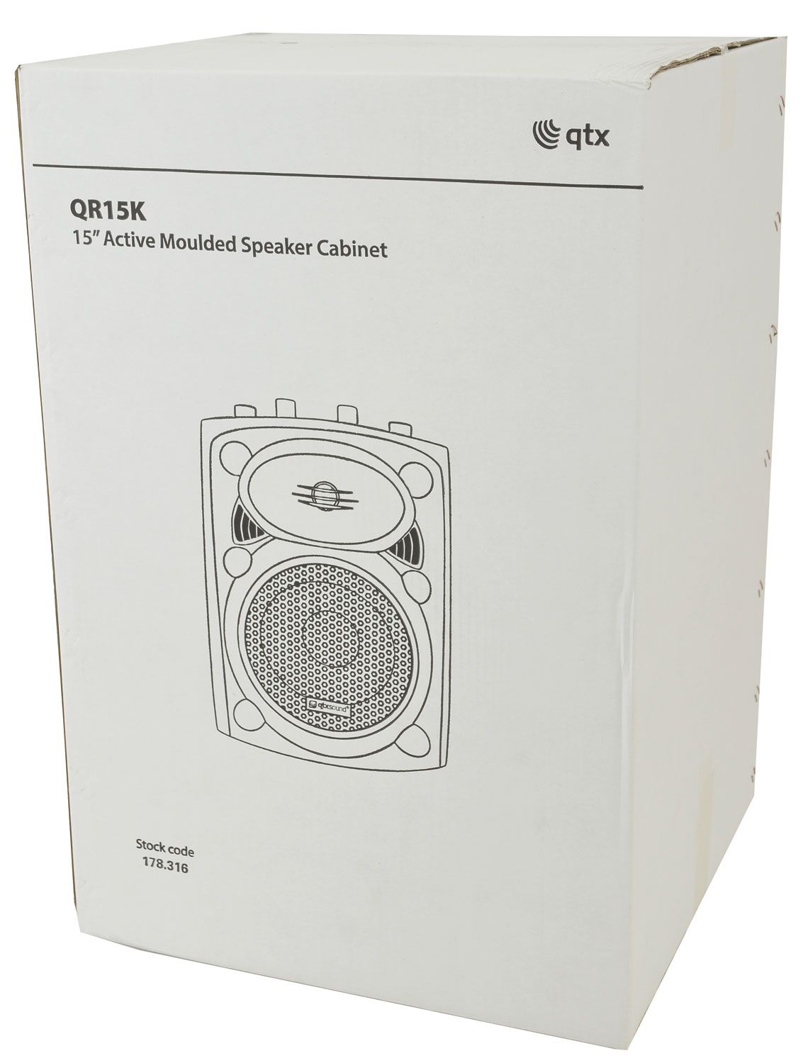 Qtx Qr15k Active Moulded Speaker Cabinet - 400wmax