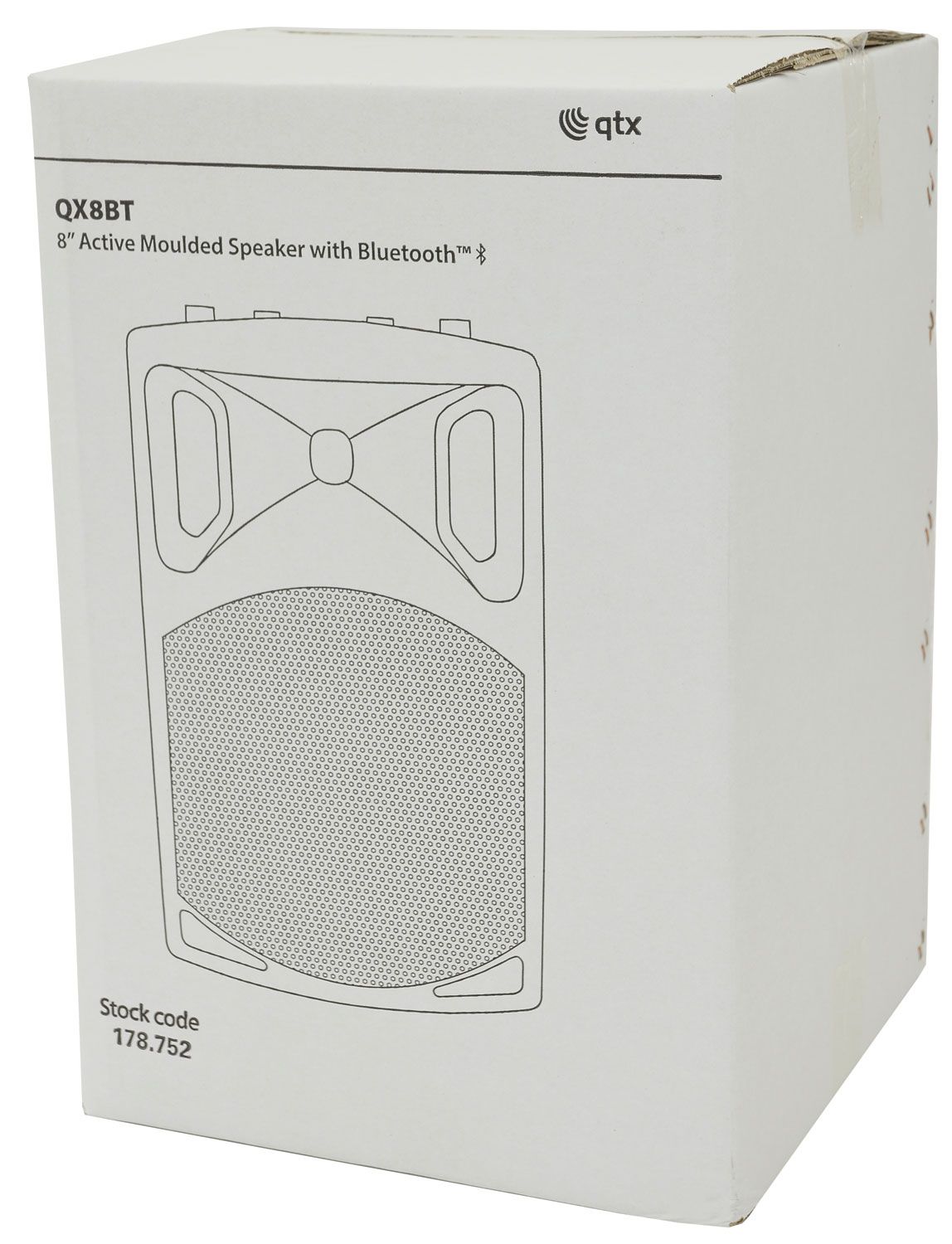 Qtx Qx8bt 8in 200w Active Live Karaoke Pa Speaker With Bluetooth