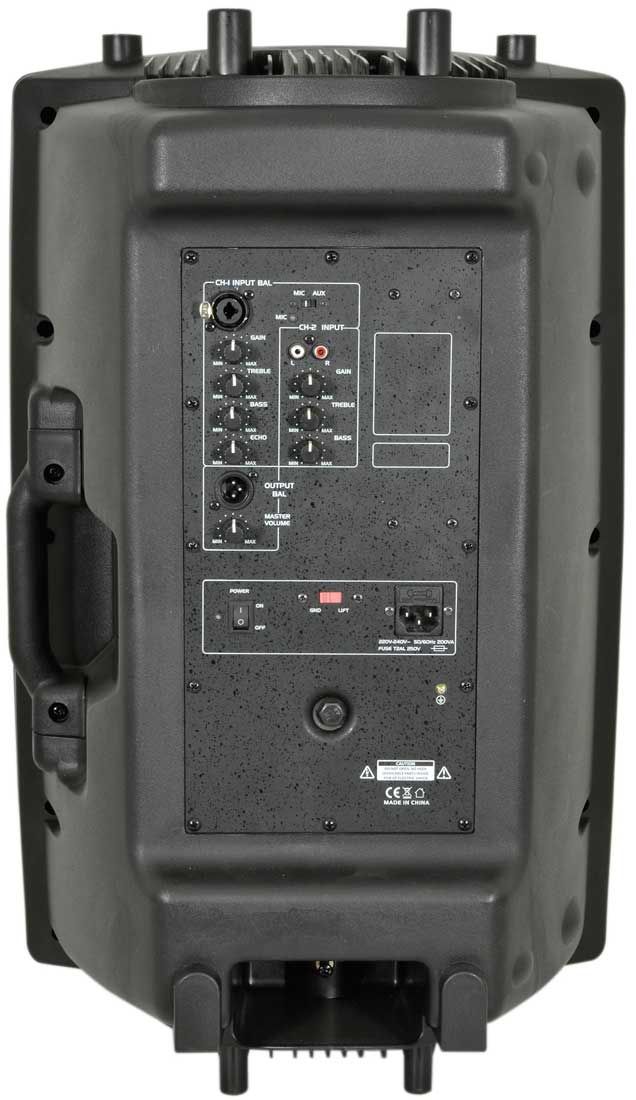 2x DJ 15" Inch ABS Active PA Speakers Disco Party Sound System 1000W