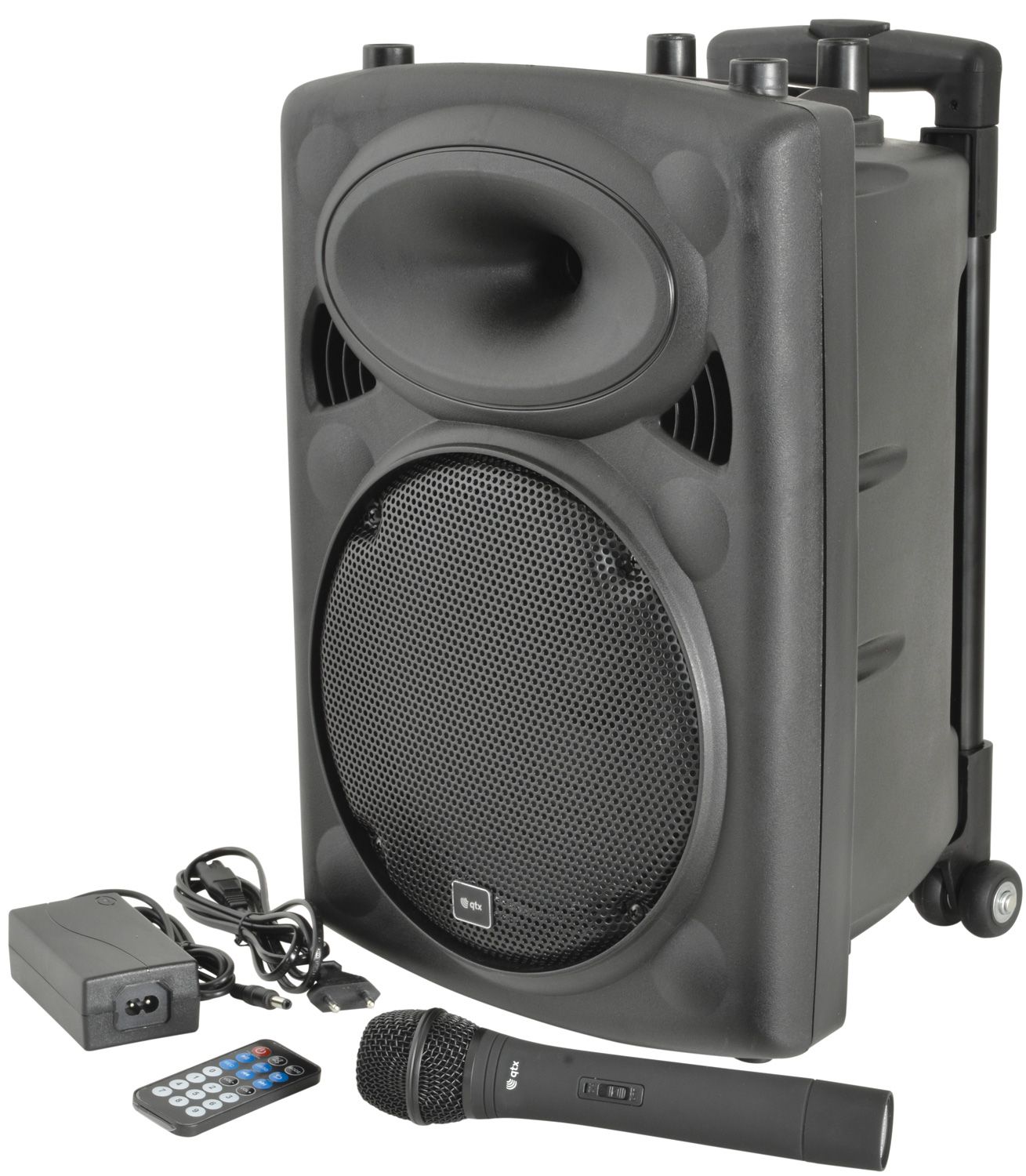 QTX QR10PABT 10inch Portable PA Speaker, Bluetooth & Wireless Microphone