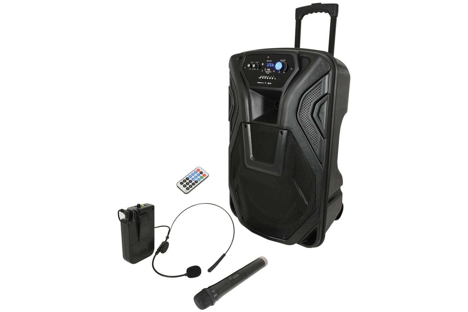 Busker-15u Portable PA Speaker With Bluetooth ,Handheld Headset Microphones