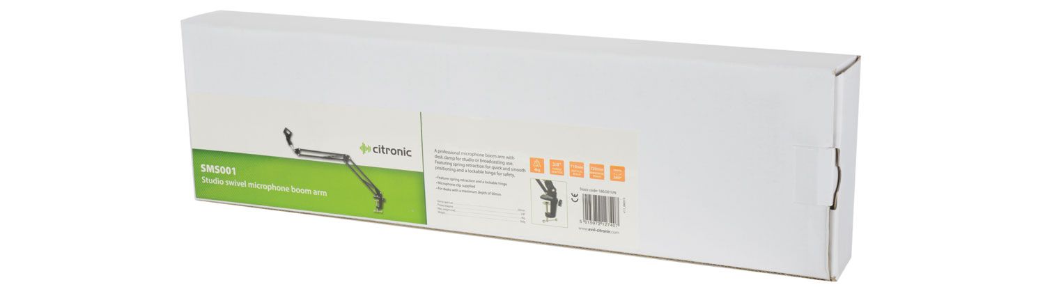 Citronic Sms001 Small Studio Microphone Desk Stand