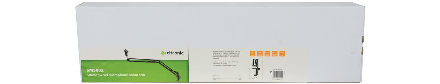 Citronic Sms002 Large Studio Microphone Desk Stand