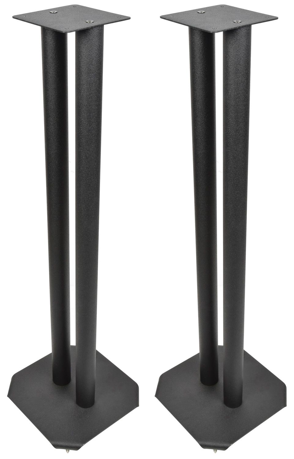 QTX PAIR Speaker Stand,s Black HiFi Surround Sound, Loudspeaker Floorstands, 80cm