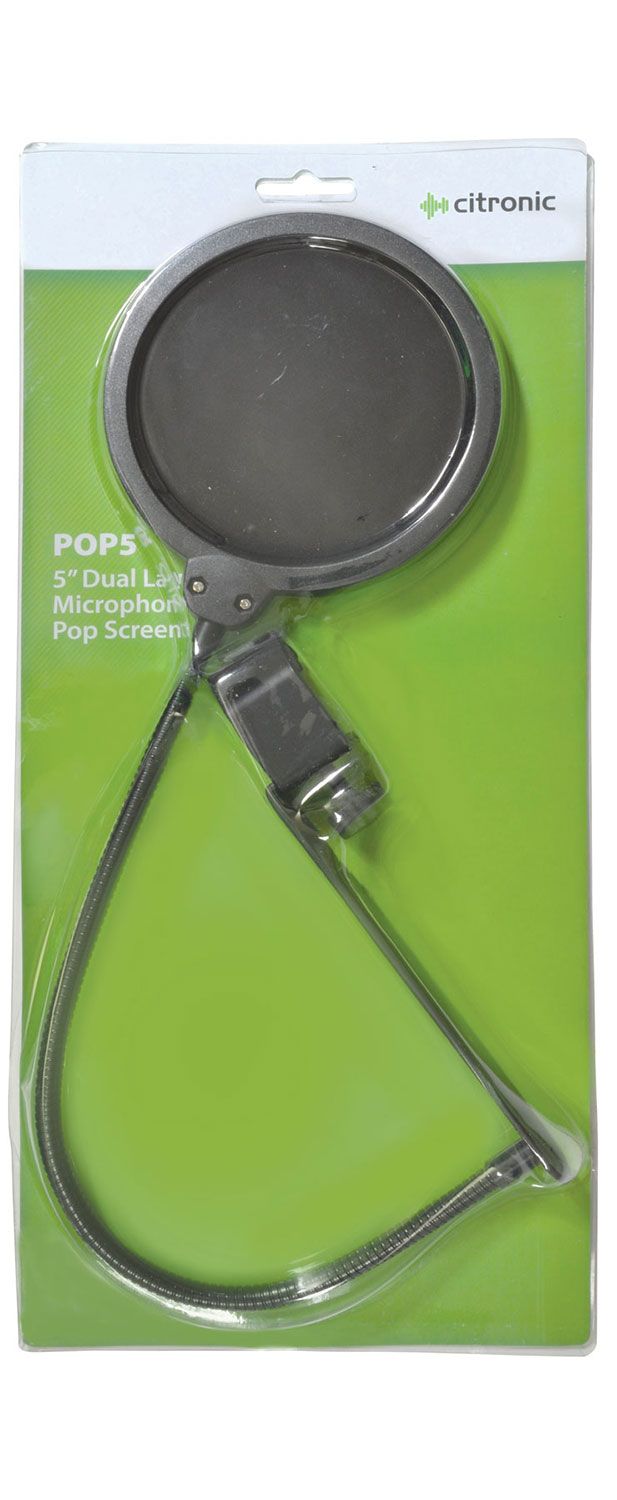 Citronic Pop5 Microphone Pop Screen Dual Layer 125mm