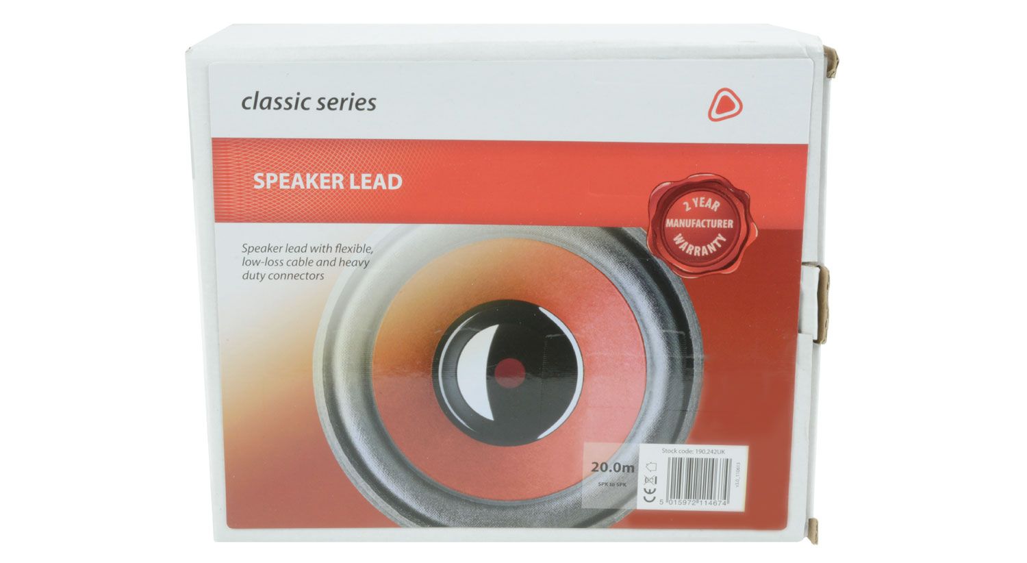 Citronic Xlspk-spk20 Classic Speaker Lead Spk Plug - Spk Plug 20.0m