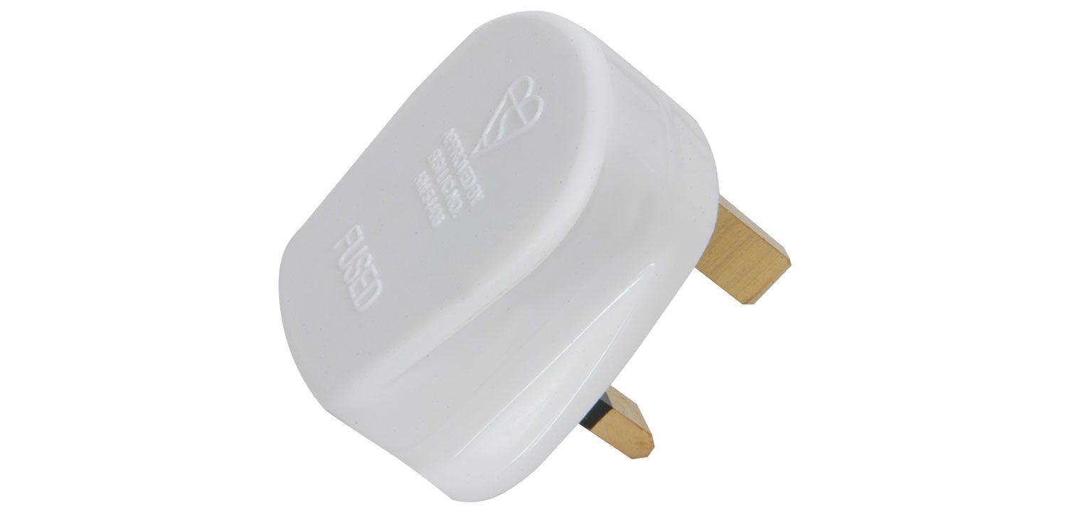 Mercury Uk Mains Plug 5a Fuse White