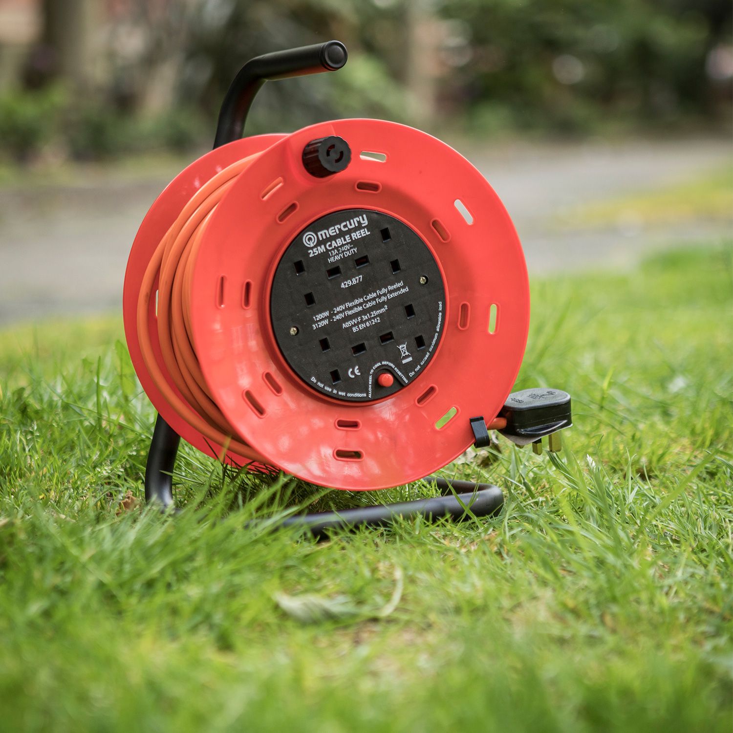 Mercury 4-gang Extension Drum With Thermal Cut-out 25m