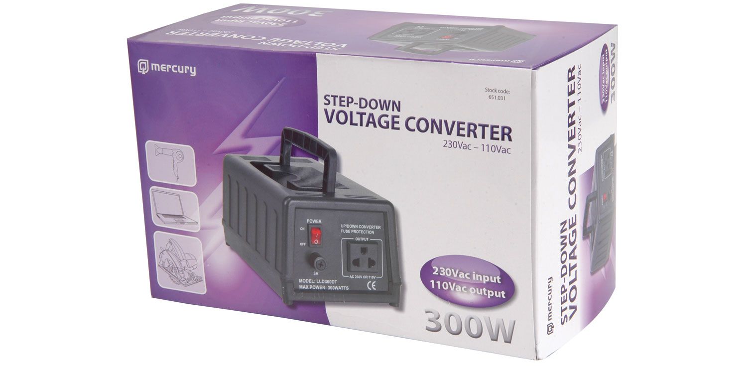 Mercury Sdvc-300  Step Down230 - 120vac Converter 300w