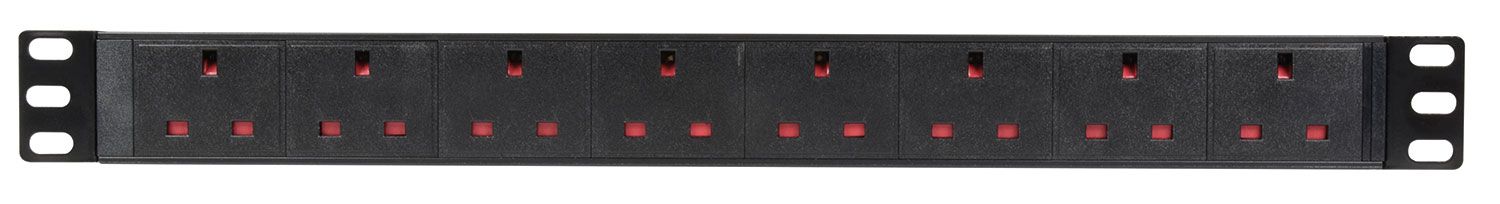 Adastra 1u-pdu-8uk 1u Rackmount 8-gang Uk Power Distribution Unit
