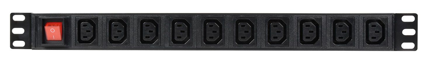 1u Rack 10-gang Iec Switched Power Distribution Unit