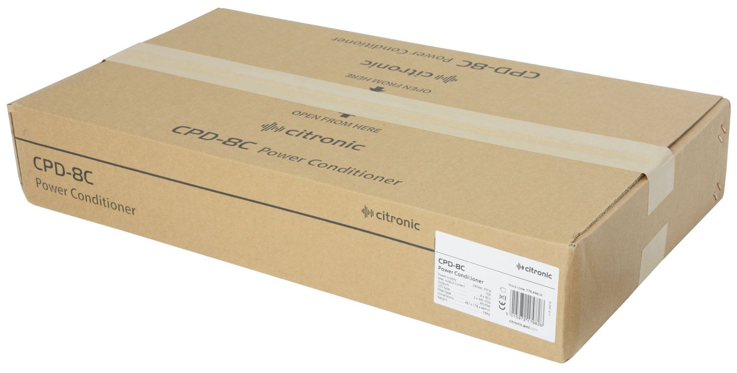 Citronic Cpd-8c 19" 8-way Iec Power Conditioner