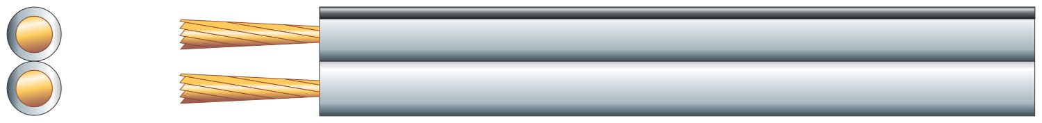 Mercury Economy Fig 8 Speaker Cable 2 X (42 X 0.2mm Dia)