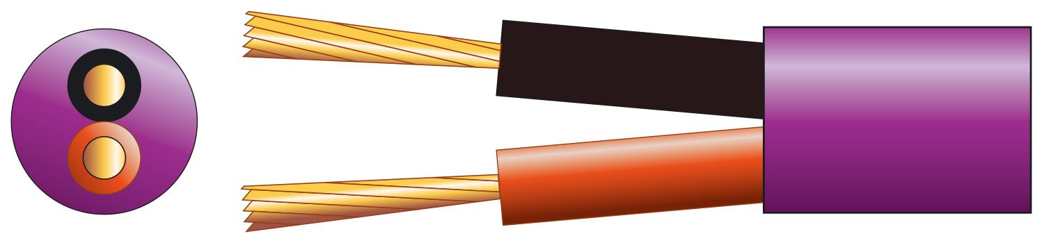Mercury Hi Flex Double Insulated Speaker Cable 2 X (48 X 0.2mm Dia) Lszh
