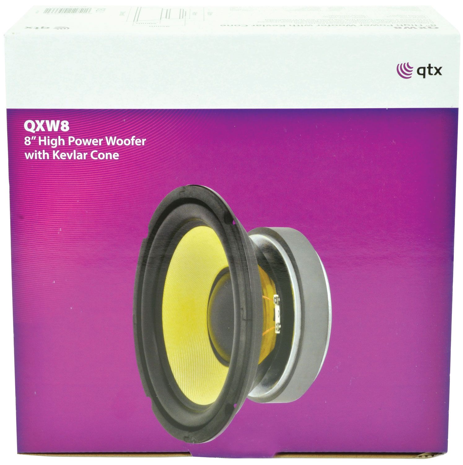 Qtx Qxw8 8" Woofer With Aramid Fibre Cone