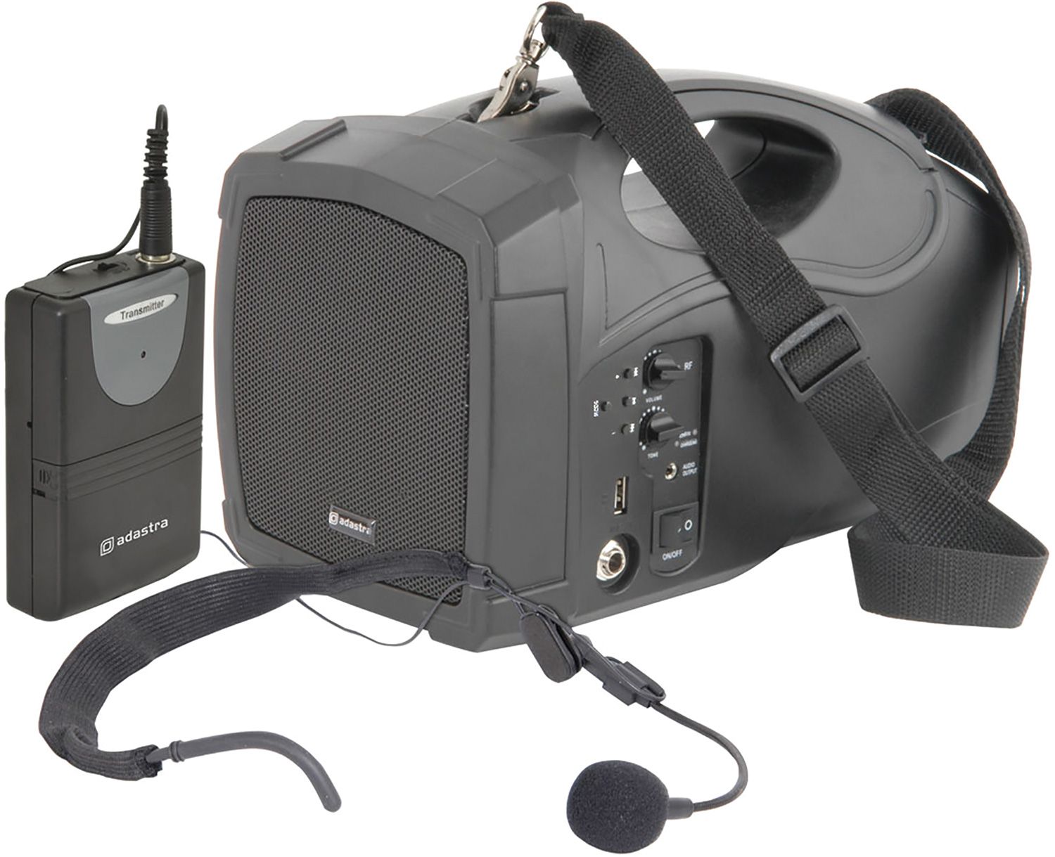 Adastra H25b Handheld Pa With Neckband Mic Usb Fm & Bluetooth