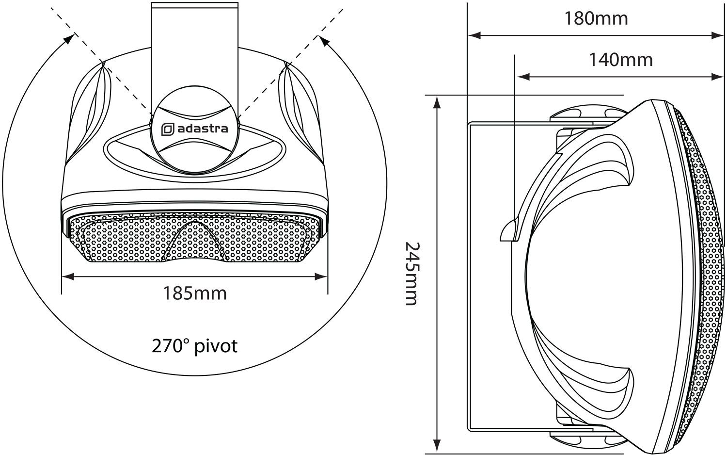 Adastra Fc5v-w, Compact 100v Background Speaker, 5.25in White