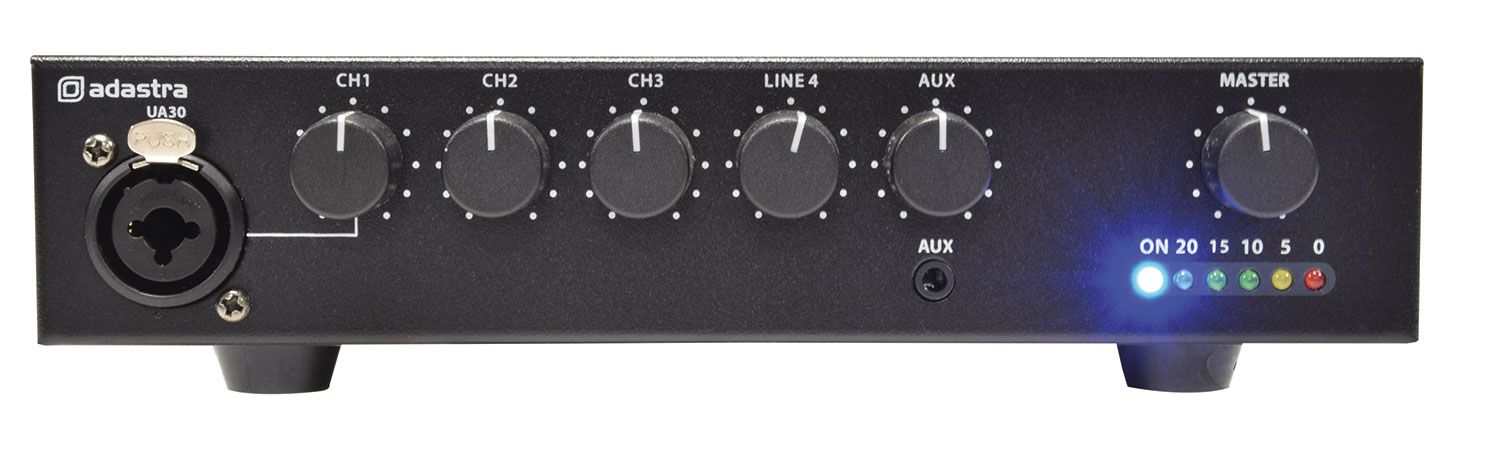 Adastra Ua30 Compact 5ch 100v Mixer Amplifier