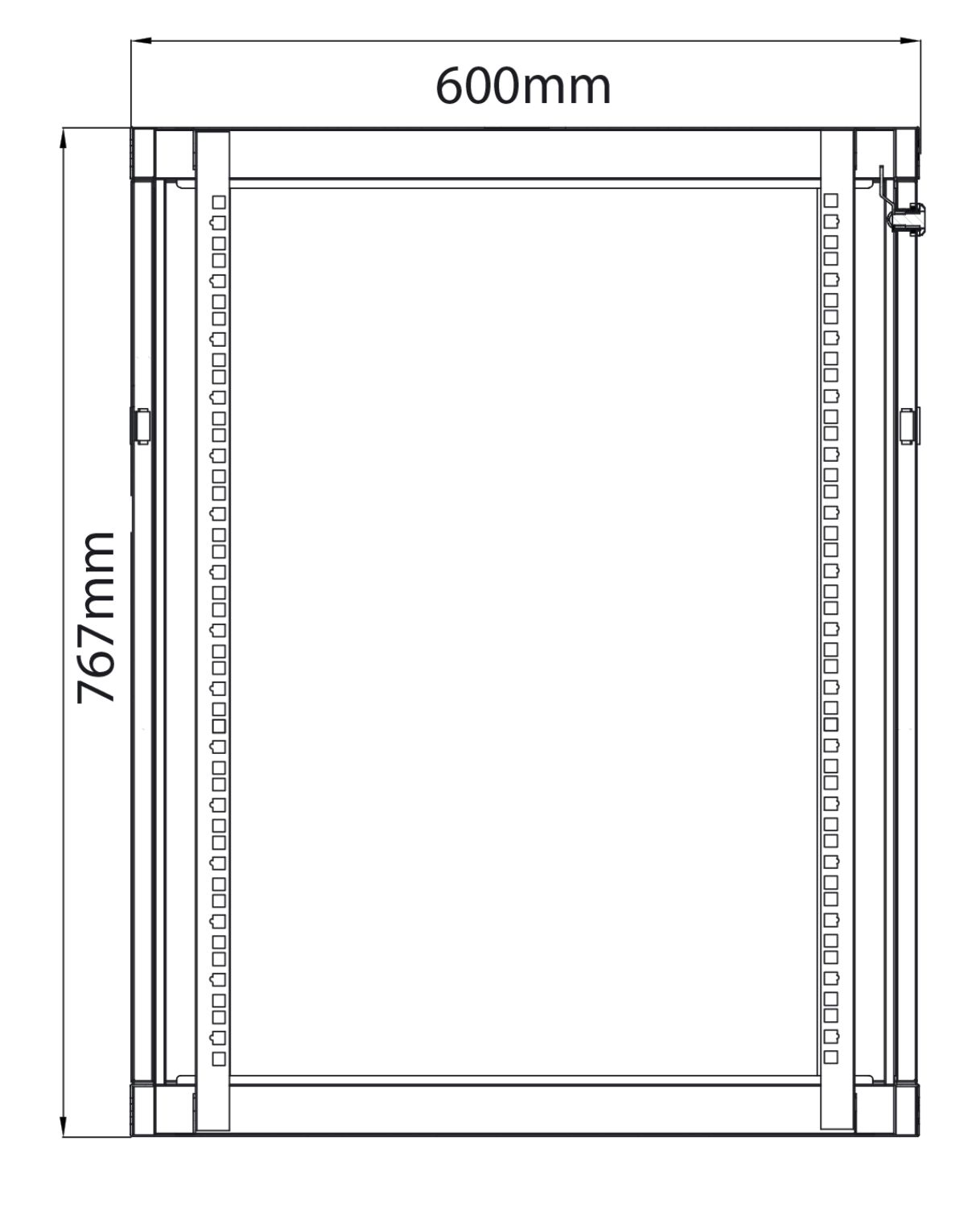 Adastra Rc15u450 Rack Cabinet 15u X 450mm Deep