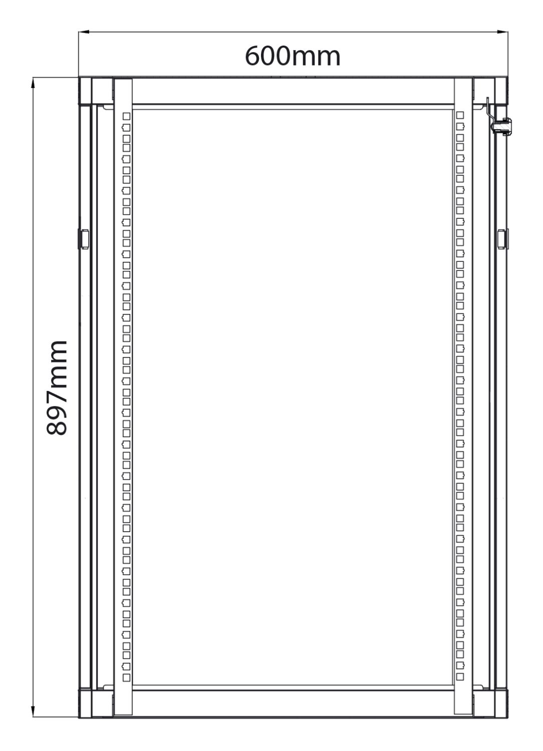 Adastra Rc18u450 18u 19in Rack Cabinet 450mm Deep