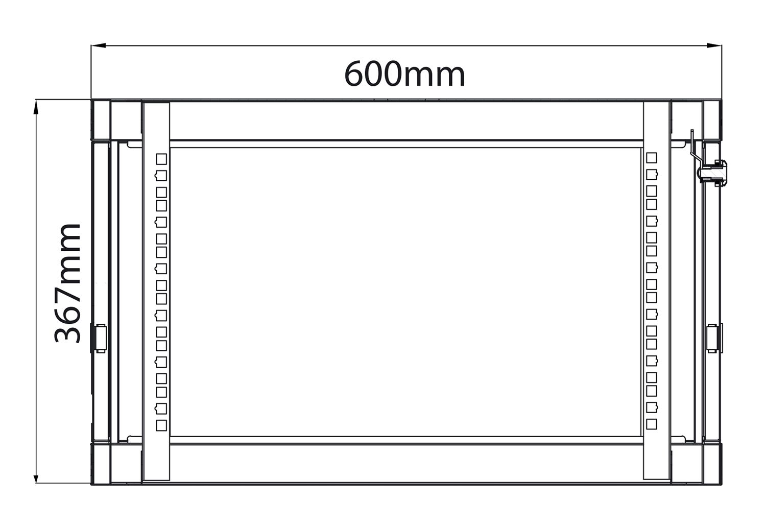 Adastra Rc6u600 Rack Cabinet 6u X 600mm Deep