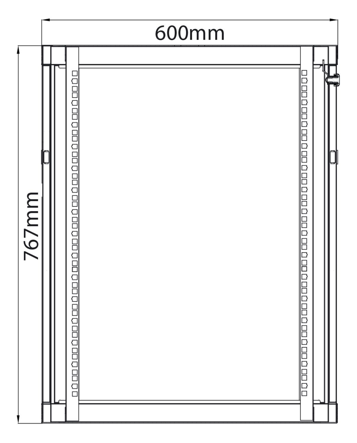 Adastra Rc15u600 Rack Cabinet 15u X 600mm Deep
