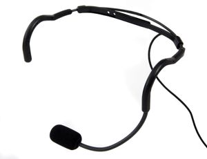 Trantec MIC-SJ66-BK,  HM-66 Aerobic Headworn Microphone, Black gooseneck