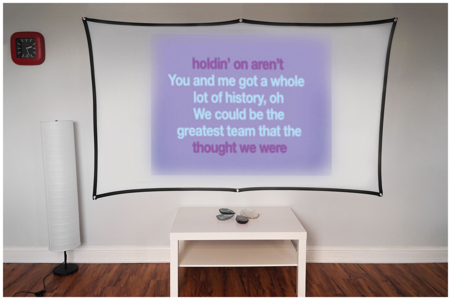 Electrovision 100" Foldable Projector Screen Curtain 16:9