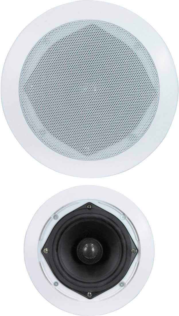 e-audio B410A 6.5" Round Ceiling Speakers With Directable Tweeter 120W