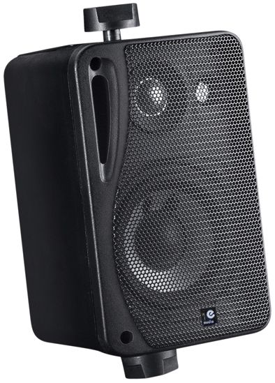 E-audio Black 3" 3 Way Mini Speakers 4 Ohms 80 W ABS Pair
