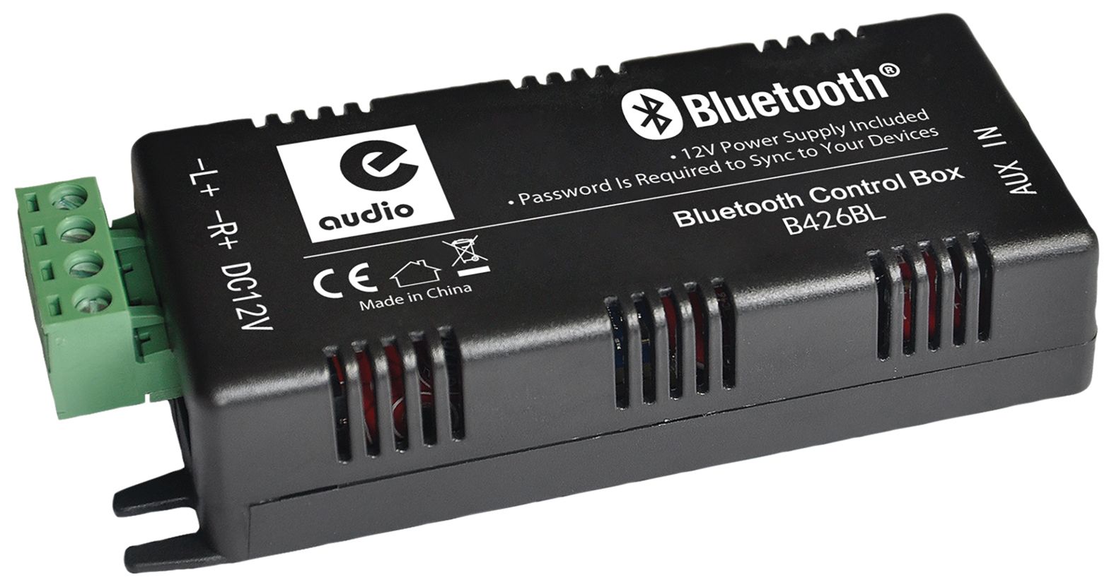e-audio Bluetooth 4.0 Stereo Audio Amplifier 2 x 15 W with Aux Input