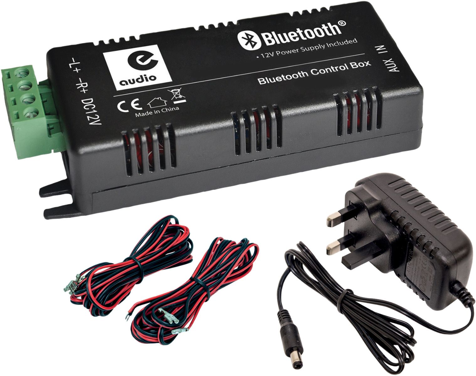 e-audio Bluetooth 4.0 Stereo Audio Amplifier 4 x 15W with Aux Input