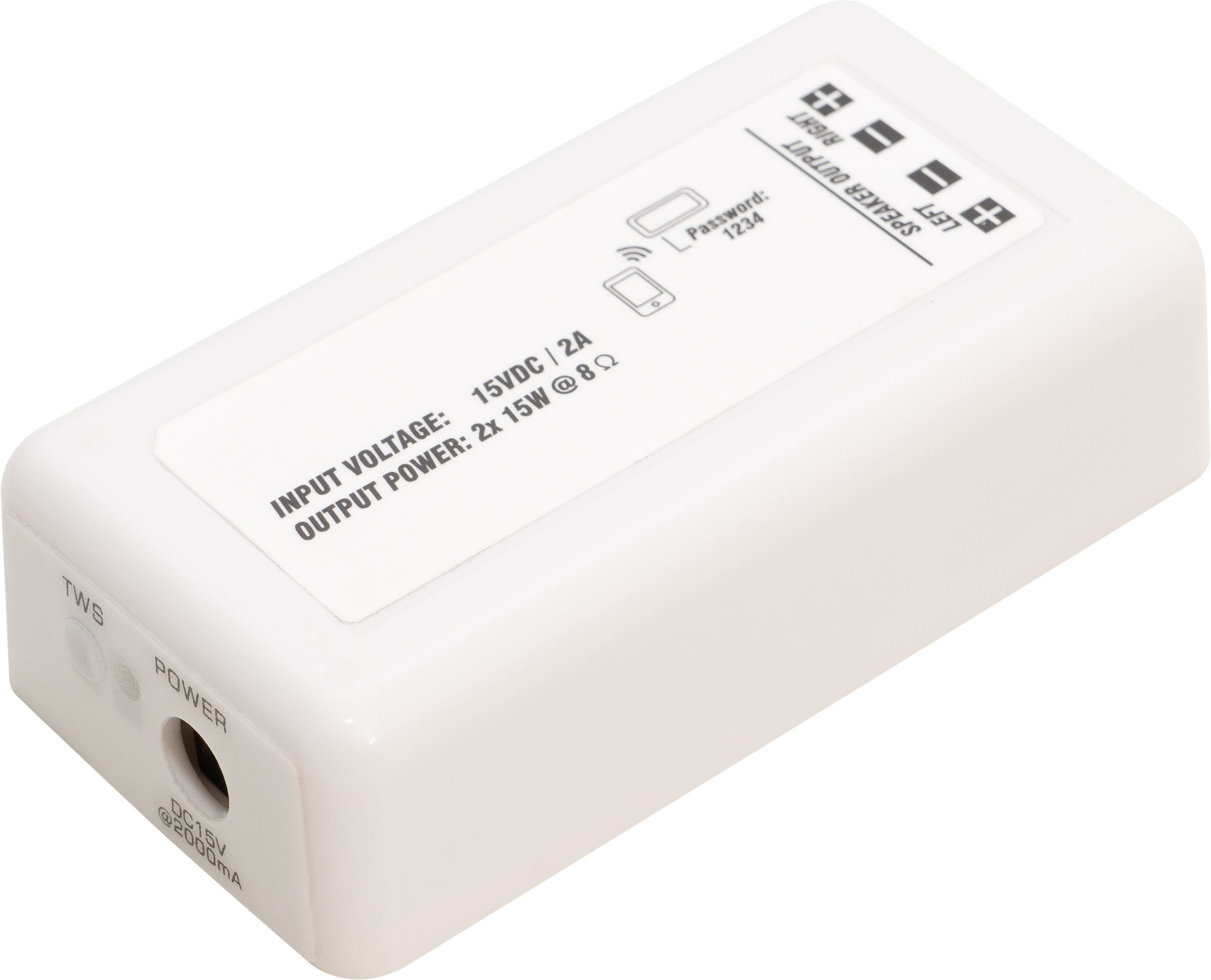 e-audio Bluetooth Stereo Amplifier for Smart Devices  2 x 15 W