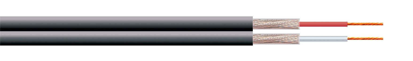 FIG8 FLEXIBLE 16 STRAND BLACK INDIVIDUALLY SCREENED 2 CORE CABLE 100m