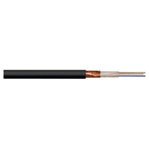 2 Core Heavy Duty Screened Black Microphone Cable