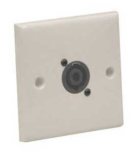 AV Wall Plate With 1 x Speakon  NL4MP) Speaker Connector
