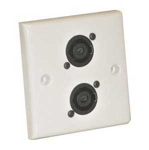 AV Wall Plate With 2 x Speakon  NL4MP) Speaker Connector