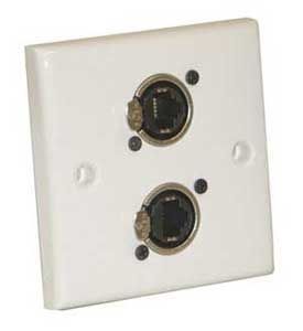 AV Wall Plate With 2 x Ethercon Socket(NE8FDV)