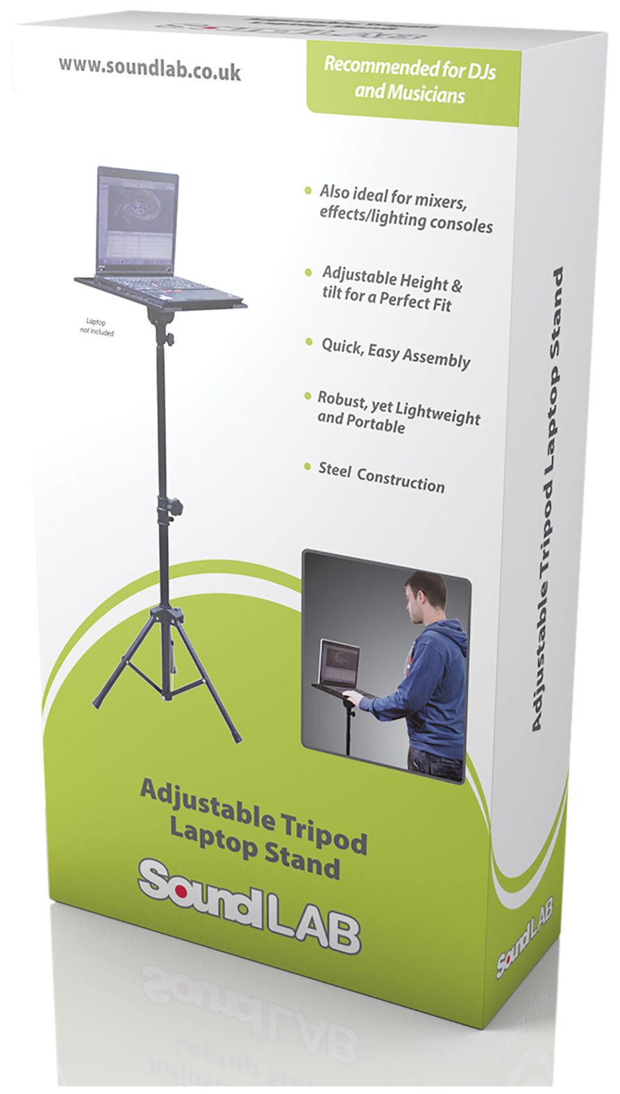 Adjustable Tripod Laptop Floor Stand For Meetings DJ Presentations