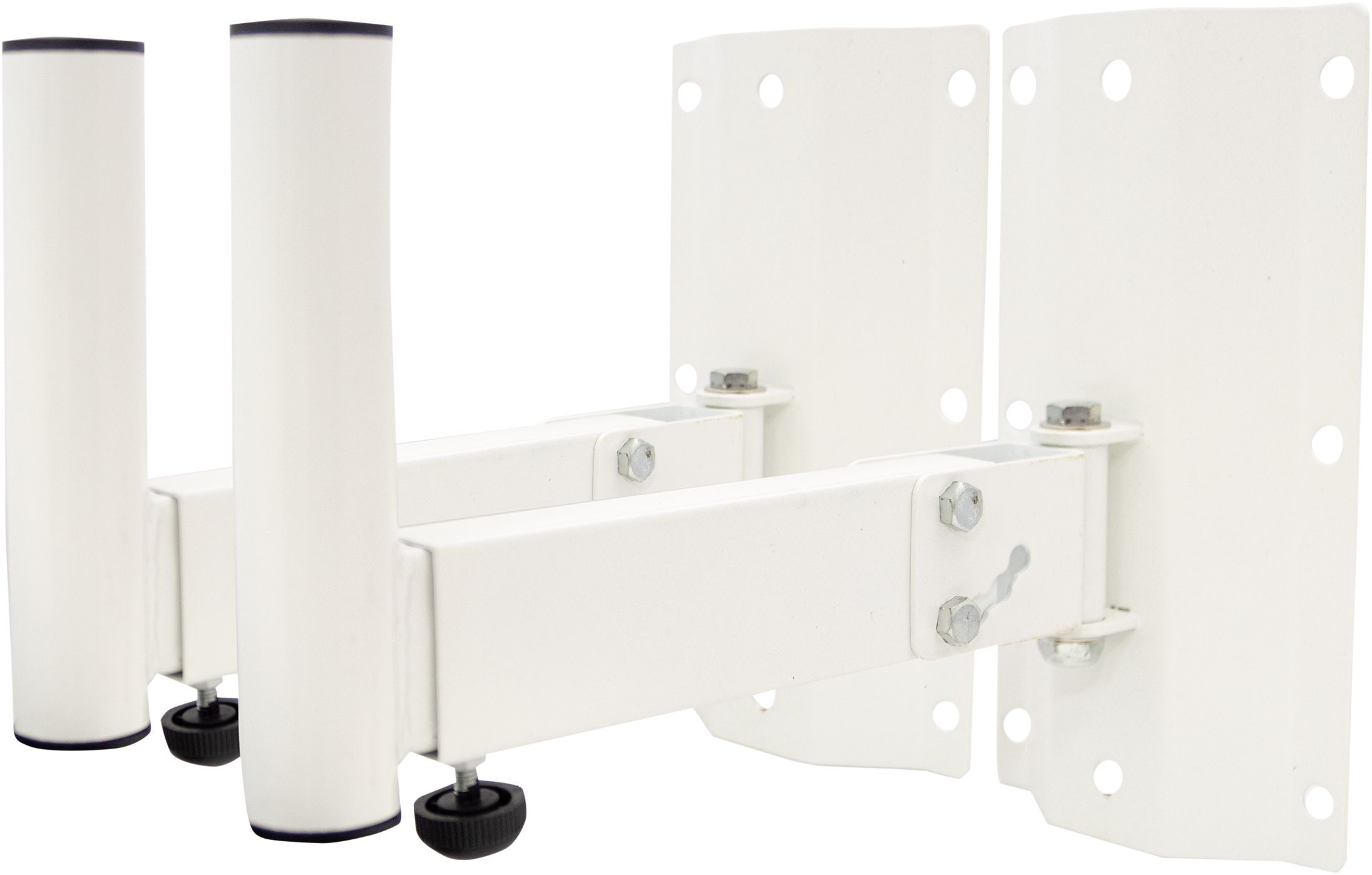 White 35mm Heavy Duty Adjustable Speaker Wall Bracket (Pair)