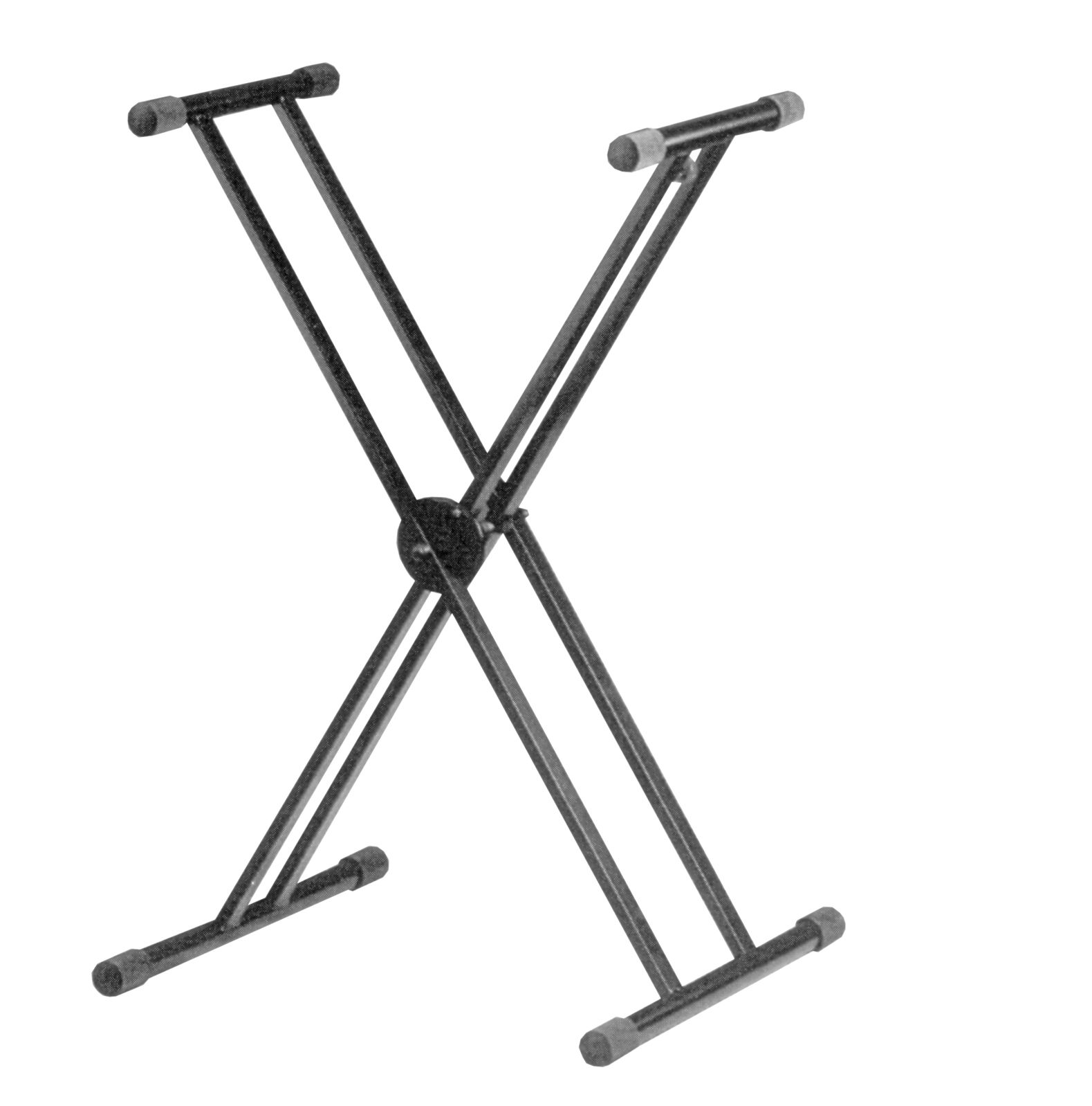 Height Adjustable Twin X Frame Keyboard Stand with Quick Release