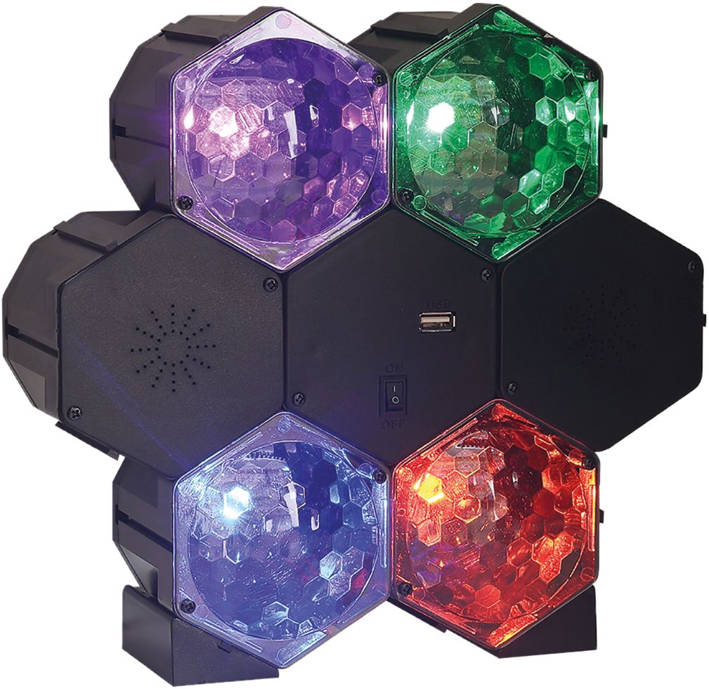 4-Way LED Light Effect with Bluetooth Speaker