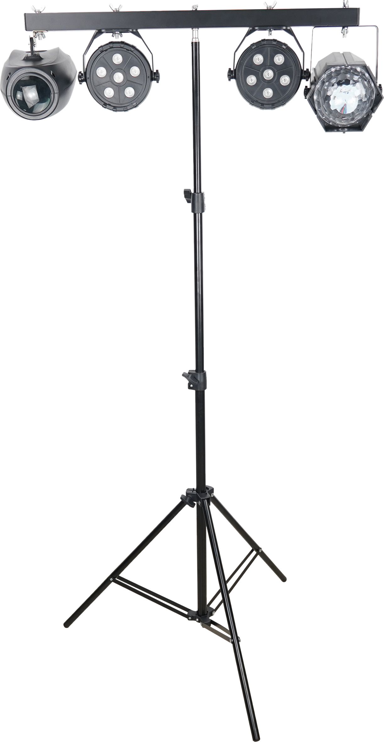 FX Lab 4-Way DJ Light Stand Set