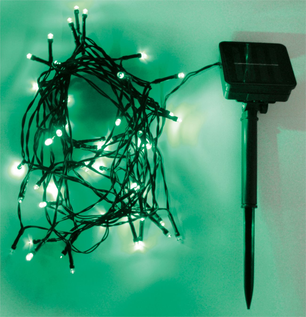 GREEN LED Solar Powered Outdoor String Lights 500 LED's 50M