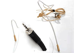 Trantec MIC-SJ22-P-R HM-22 Headworn Hi-Q Microphone - Pink 12 dB pad
