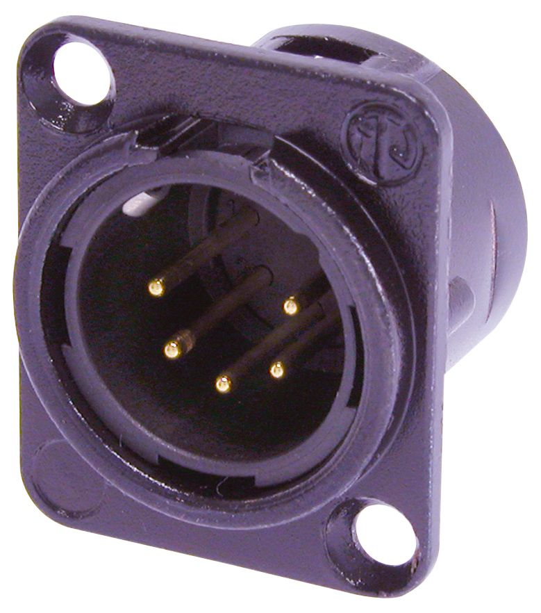 Neutrik Nc5md-l-b-1 Male  5 Pin Xlr Chassis Connector