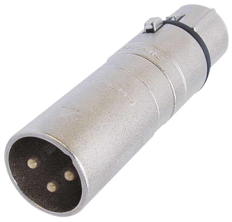 Neutrik NA3FM 3 Pin XLR Female to 3 Pin XLR Male Adaptor
