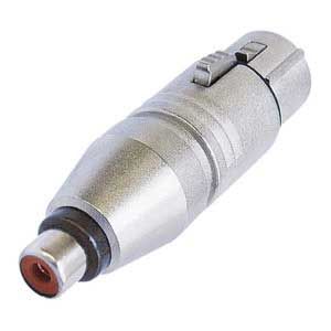 Neutrik NA2FPMF 3 Pin XLR Female to Phono Socket Adaptor