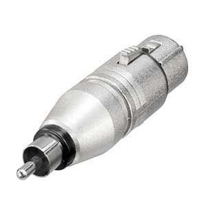 Neutrik NA2FPMM 3 Pin XLR Female to Phono Plug Adaptor