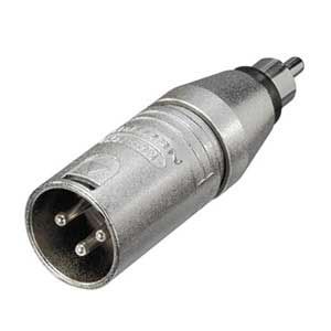 Neutrik NA2MPMM 3 Pin XLR Male to Phono Plug Adaptor